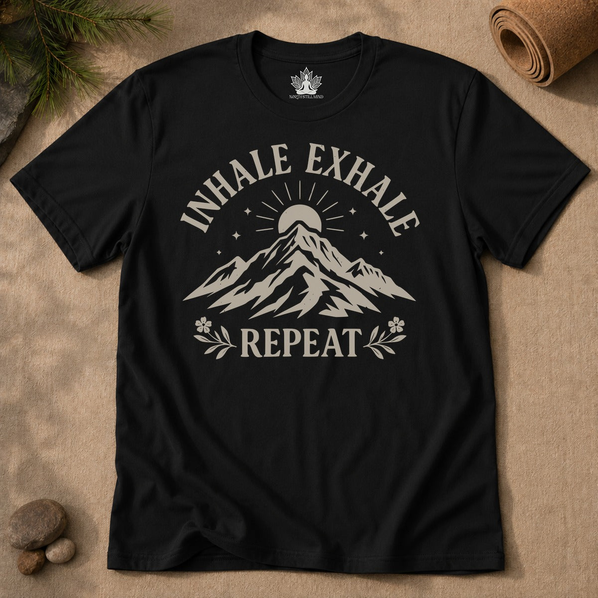 Inhale Exhale Repeat - Mountain Peace Men Tee