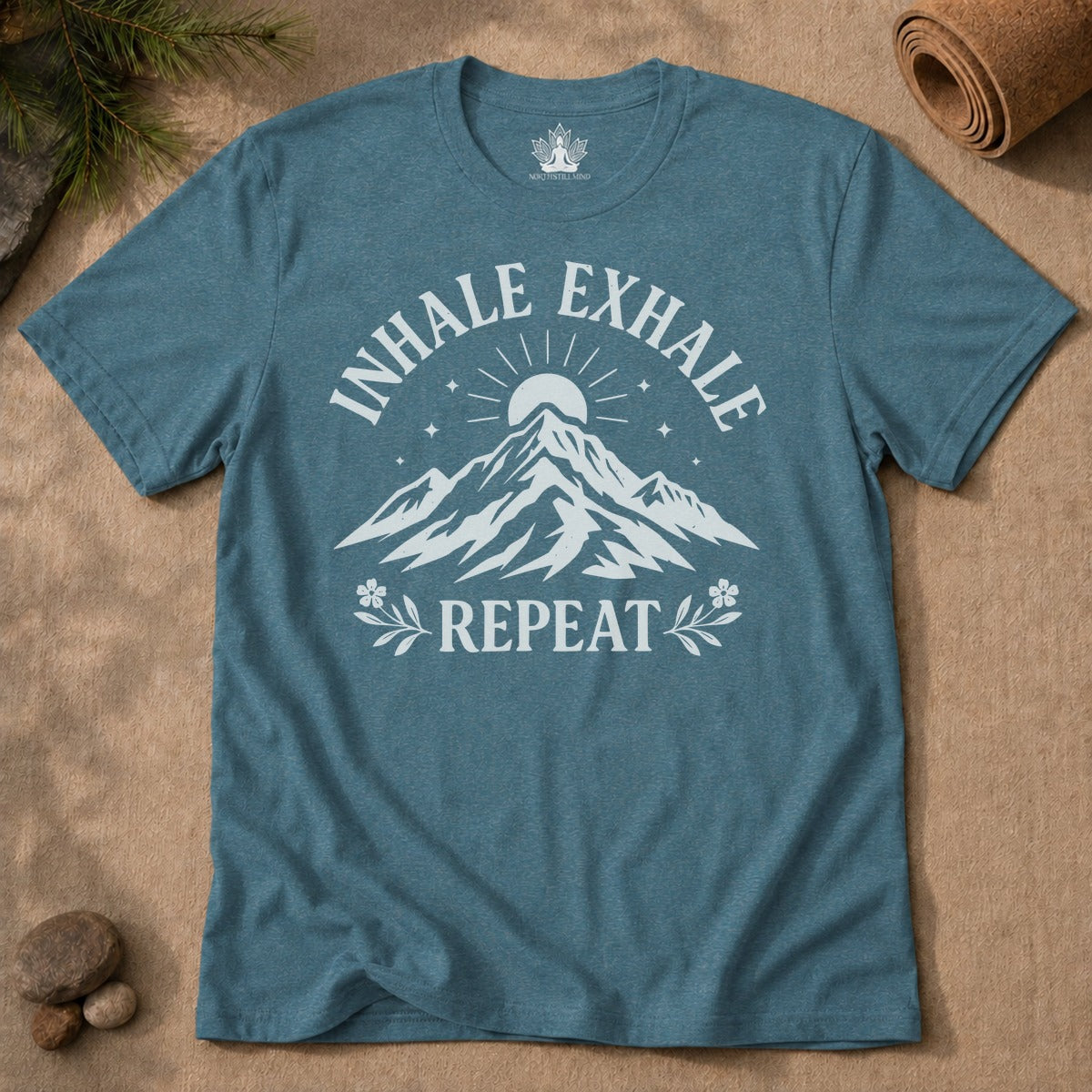 Inhale Exhale Repeat - Mountain Peace Men Tee