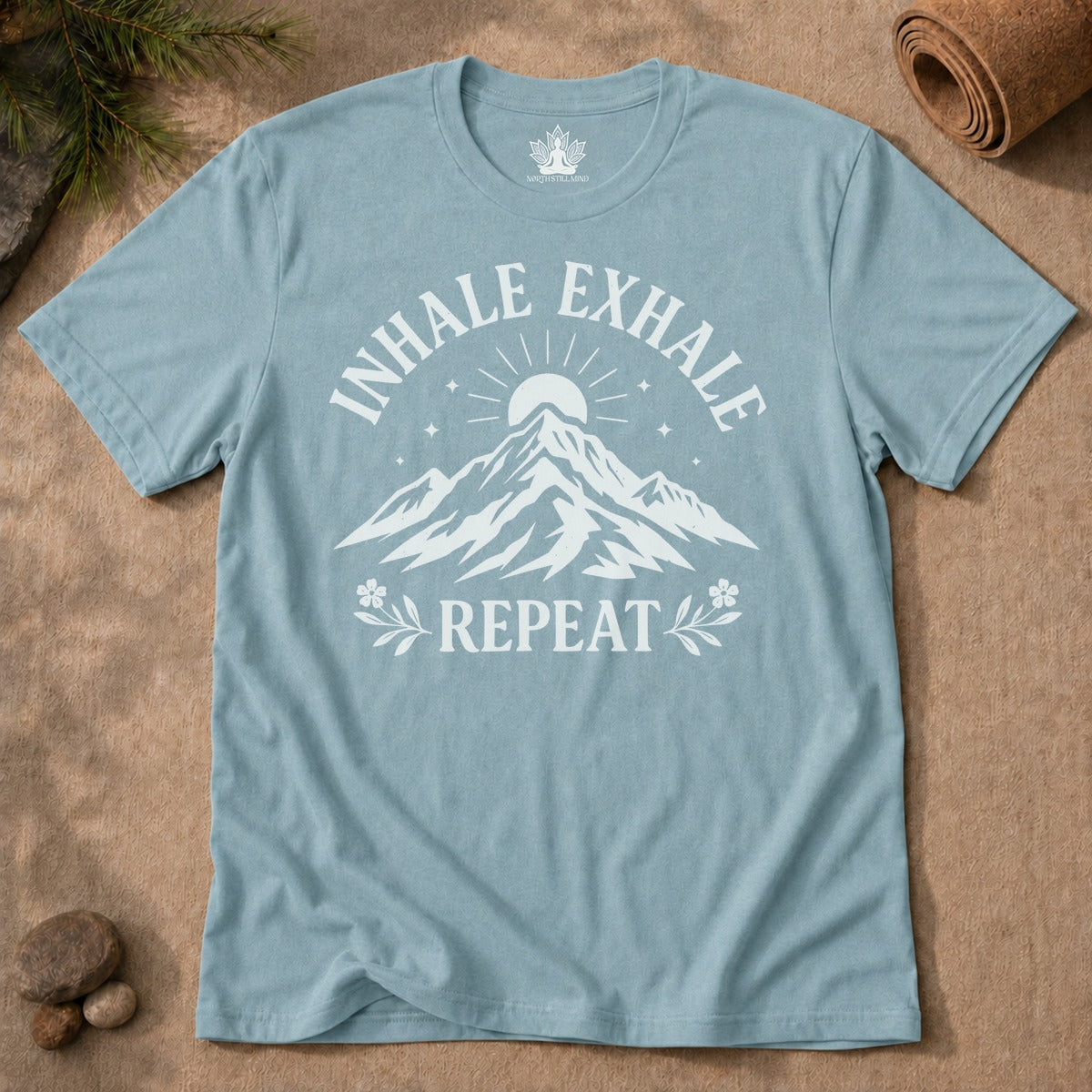 Inhale Exhale Repeat - Mountain Peace Men Tee