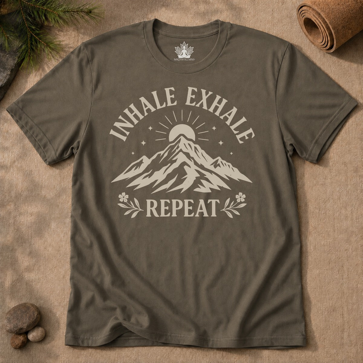 Inhale Exhale Repeat - Mountain Peace Men Tee