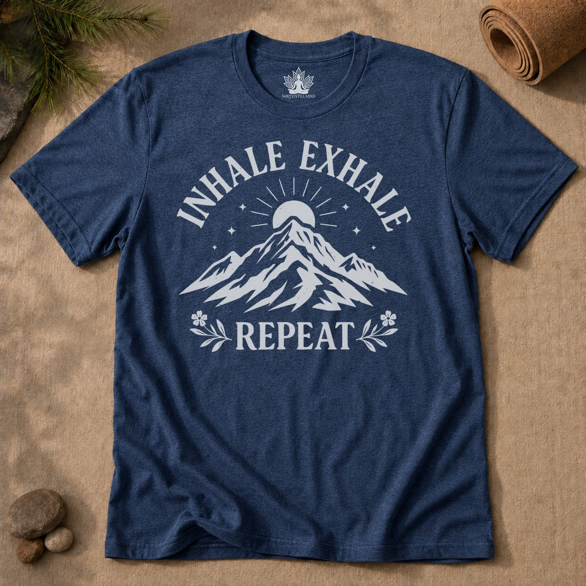 Inhale Exhale Repeat - Mountain Peace Men Tee