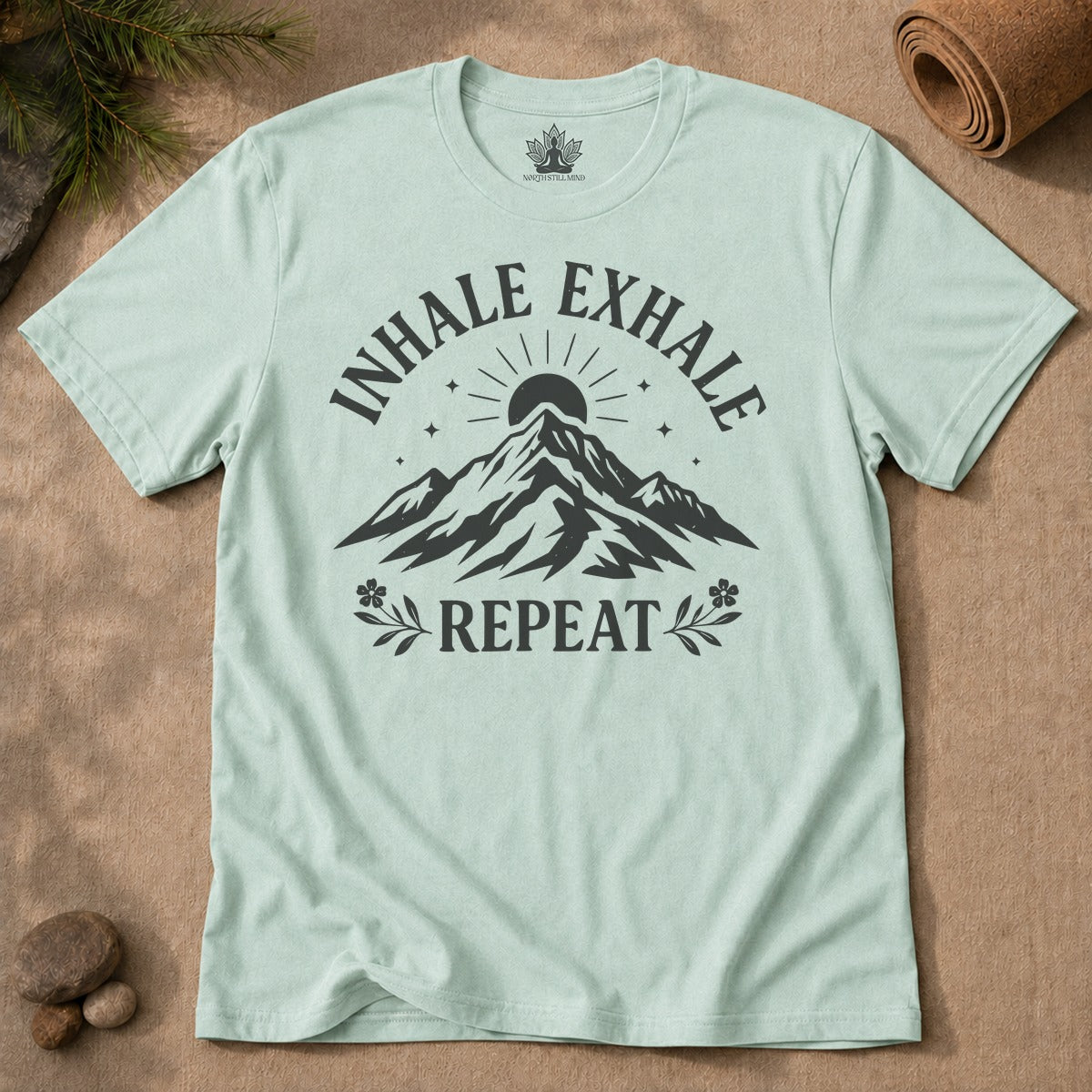 Inhale Exhale Repeat - Mountain Peace Men Tee