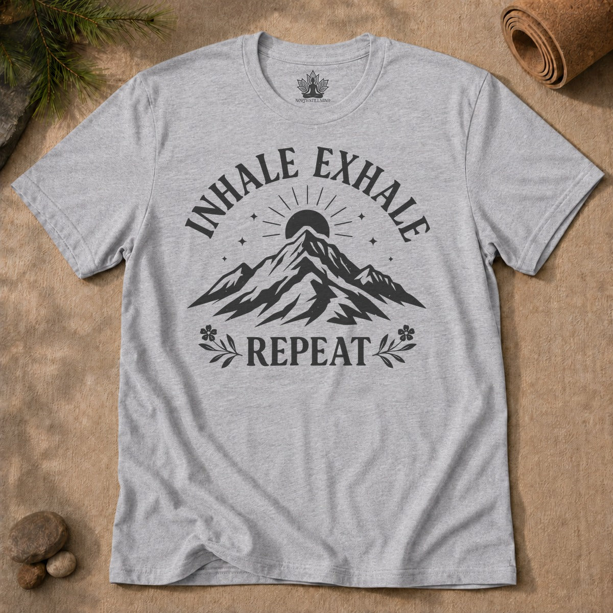 Inhale Exhale Repeat - Mountain Peace Men Tee