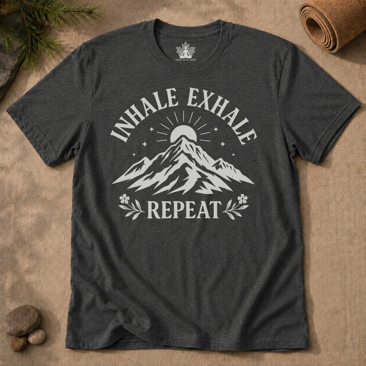 Inhale Exhale Repeat - Mountain Peace Men Tee