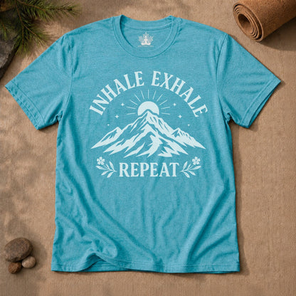 Inhale Exhale Repeat - Mountain Peace Men Tee