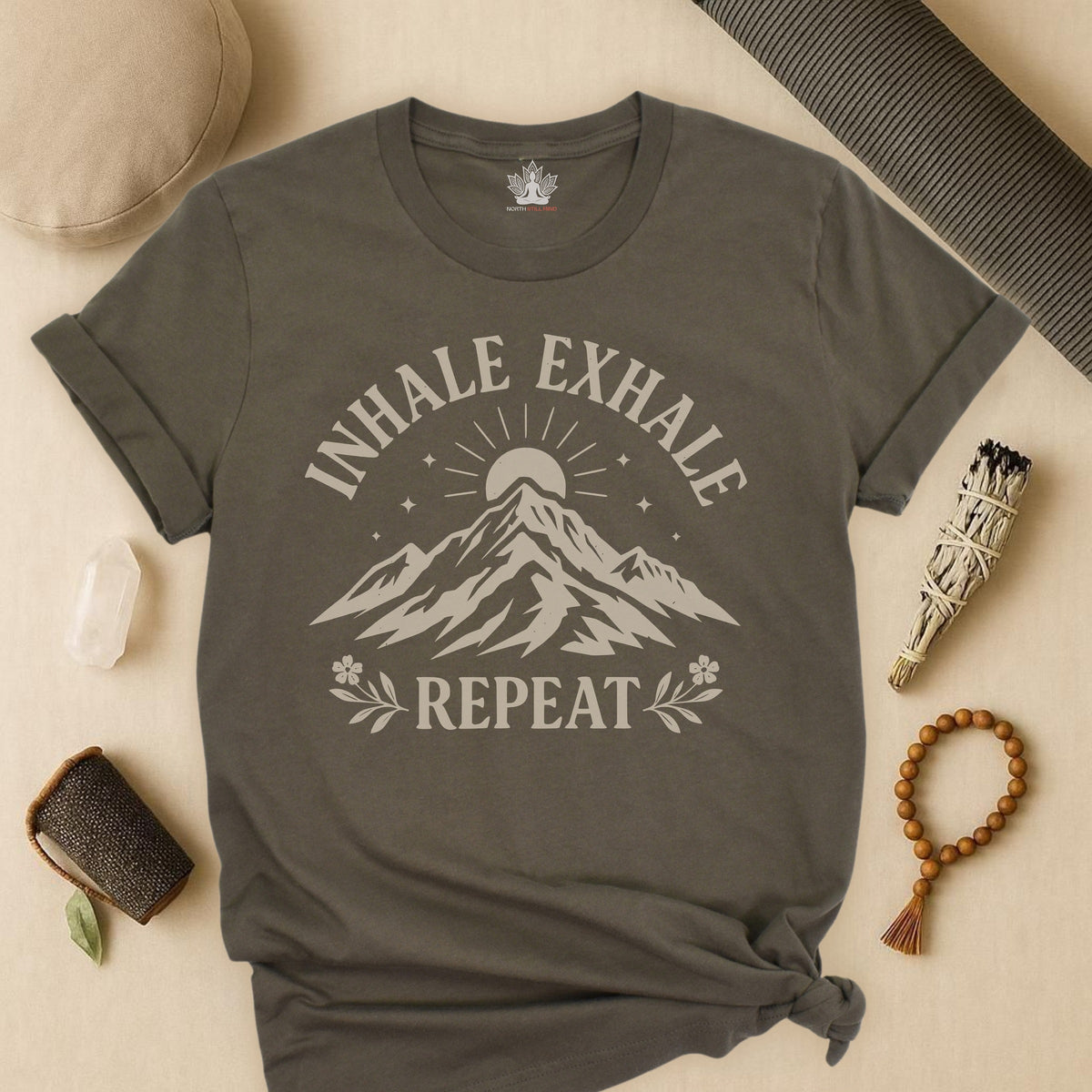 Inhale Exhale Repeat Mountain Tee