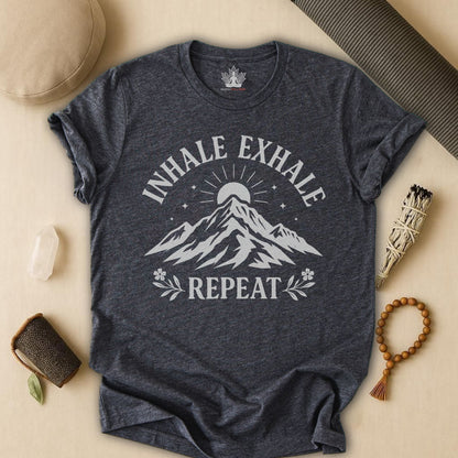 Inhale Exhale Repeat Mountain Tee