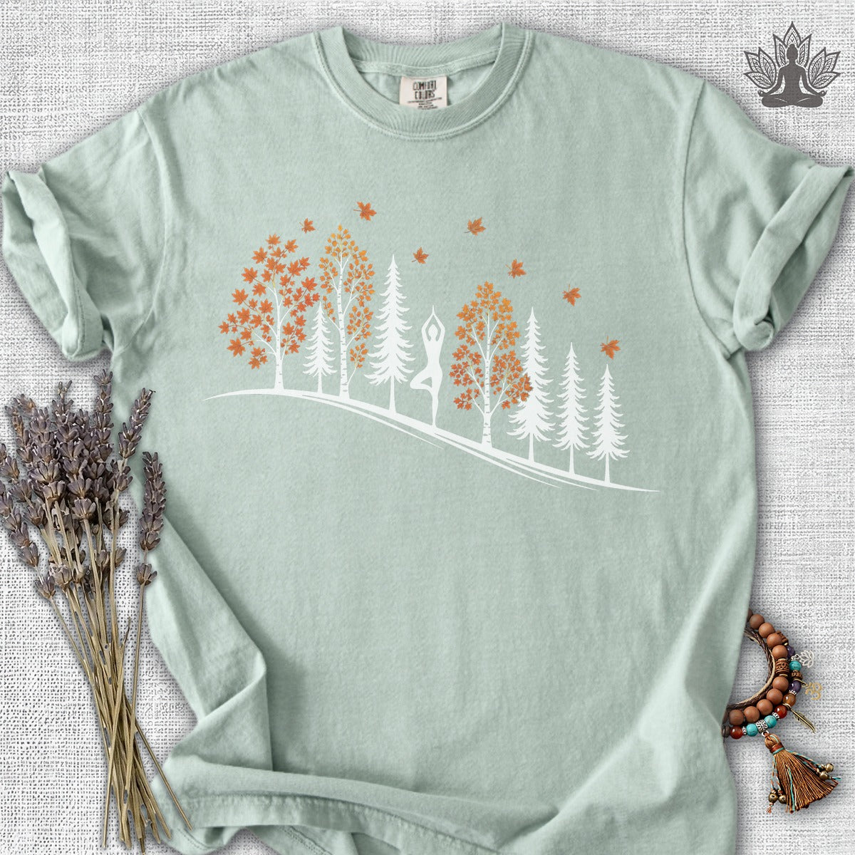 Fall Forest Tree Pose Comfort Colors® Tee