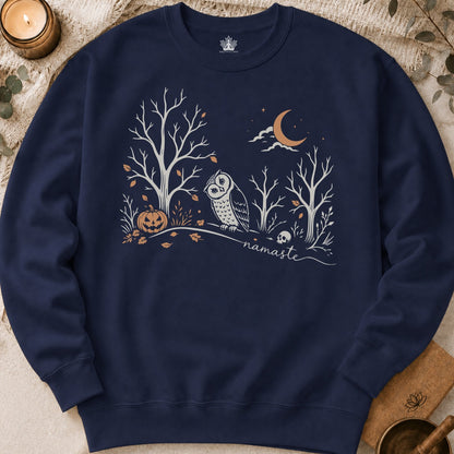 Namaste Forest Owl Halloween Edition Sweatshirt