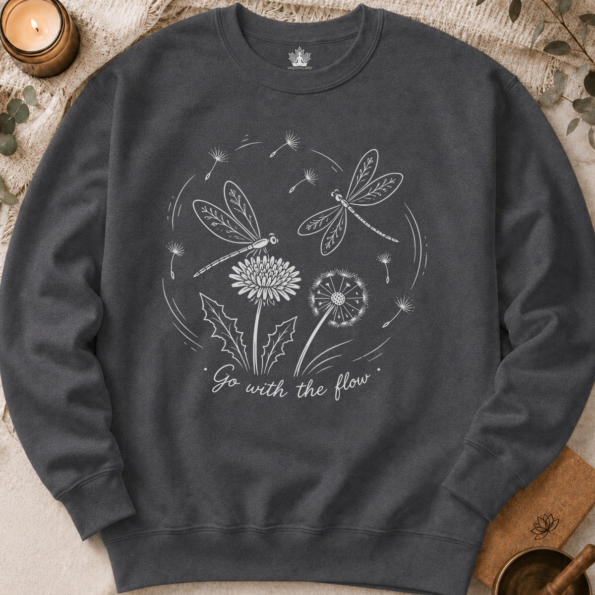 Go With The Flow Delicate Dragonflies Sweatshirt