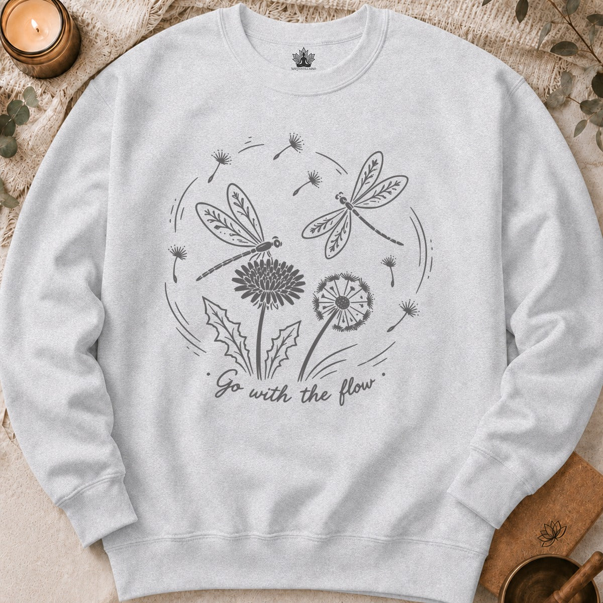 Go With The Flow Delicate Dragonflies Sweatshirt
