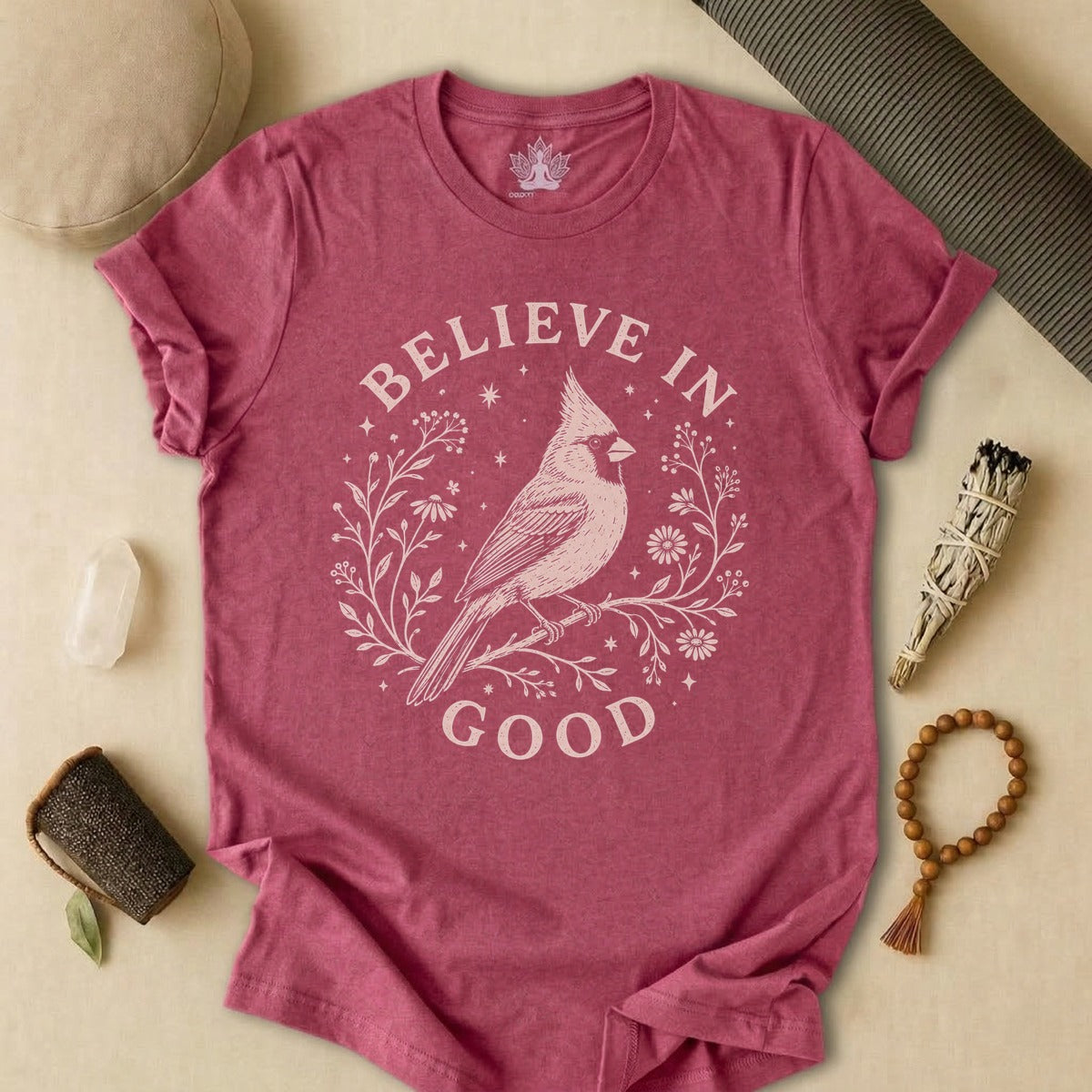 Believe In Good Cardinal Bird Tee