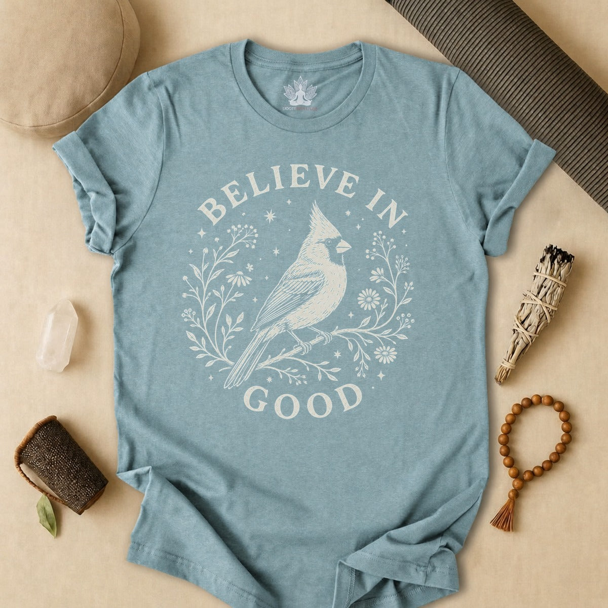 Believe In Good Cardinal Bird Tee