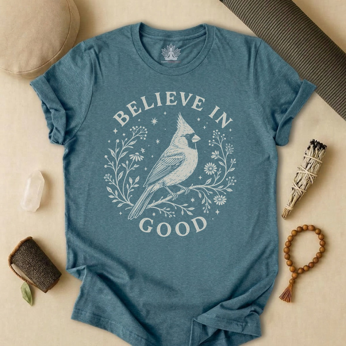 Believe In Good Cardinal Bird Tee