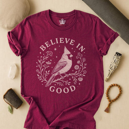 Believe In Good Cardinal Bird Tee