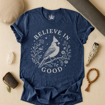 Believe In Good Cardinal Bird Tee