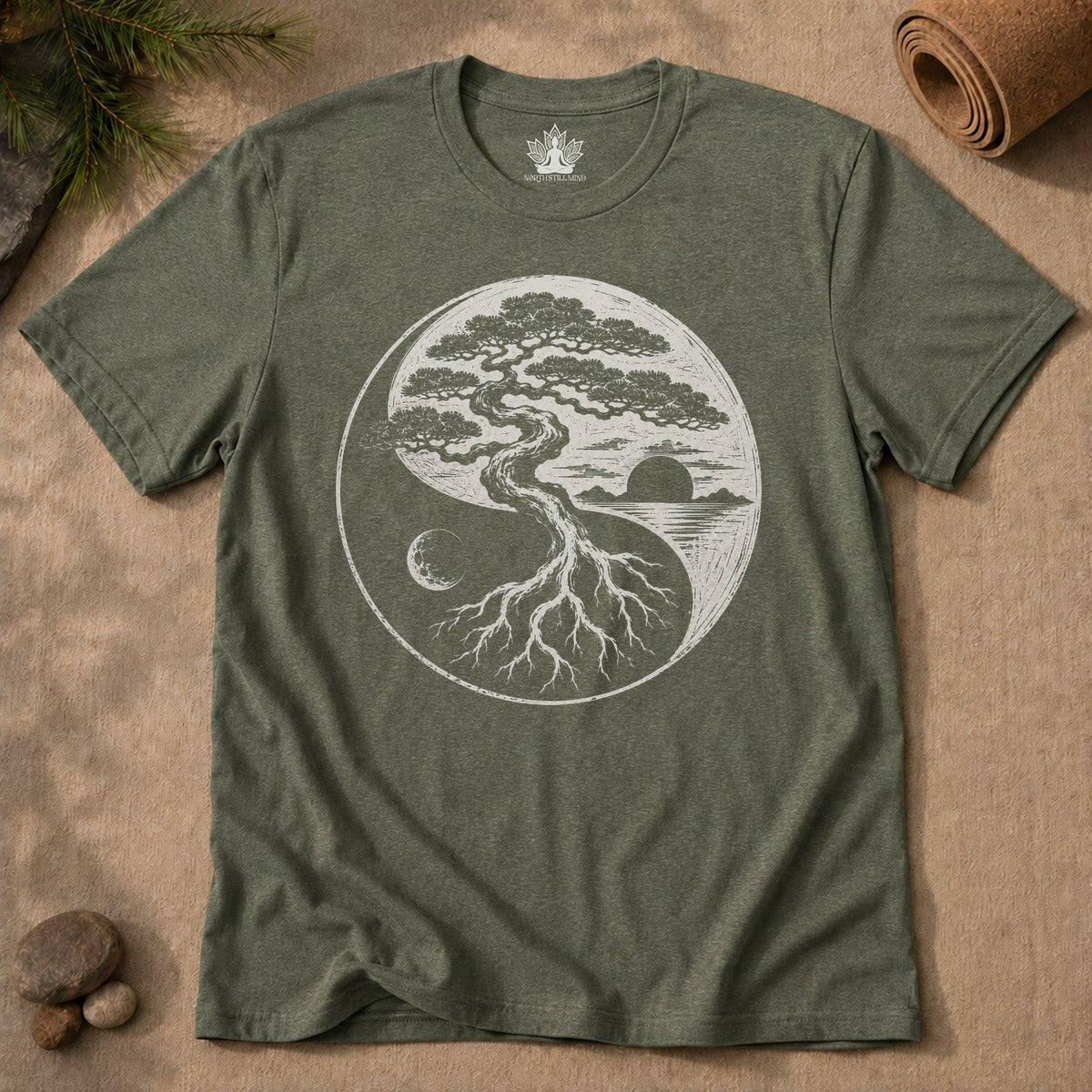 Bonsai Yin Yang Men Tee