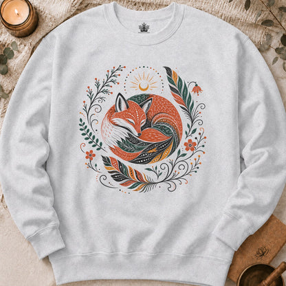 Boho Fox & Feathers Sweatshirt