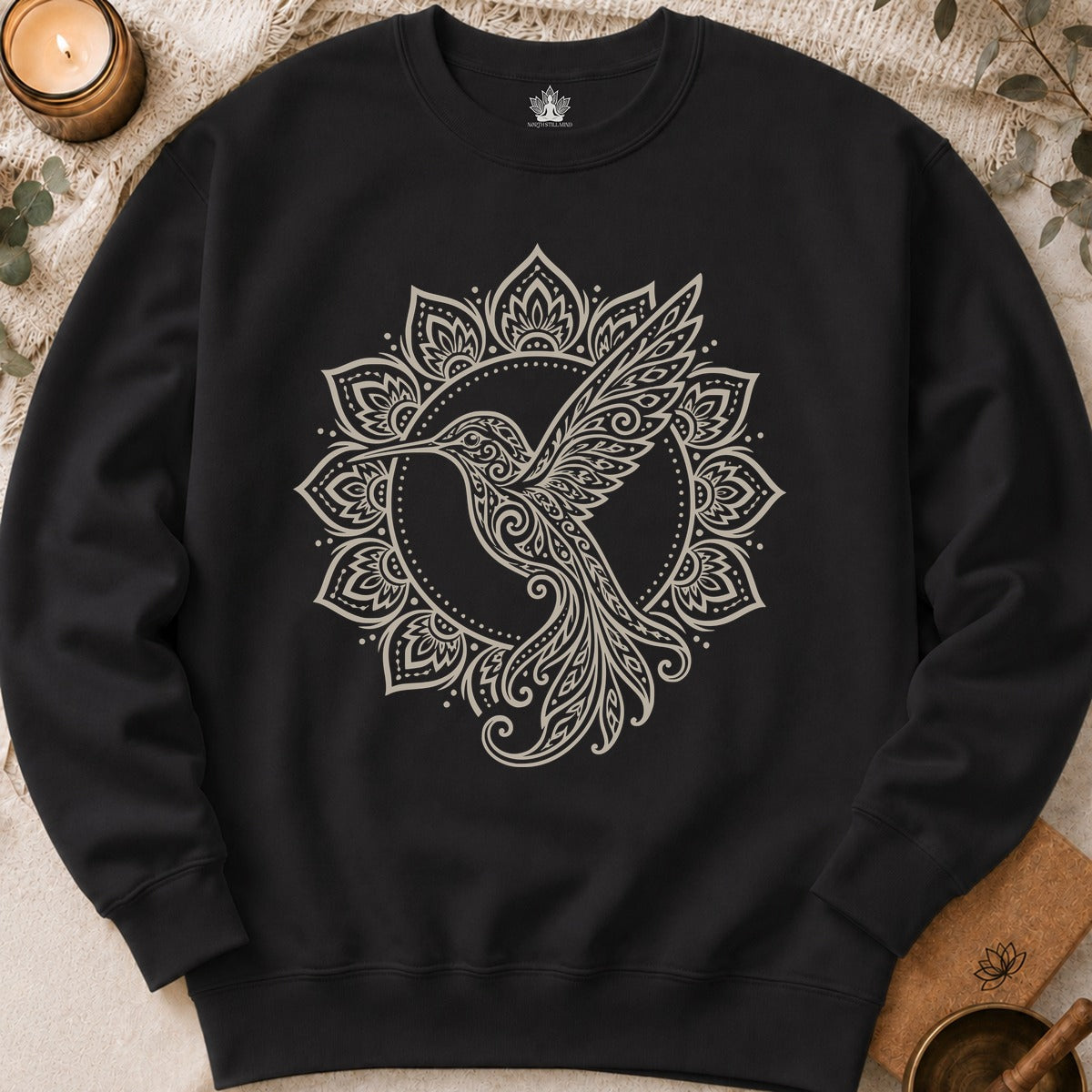 Hummingbird & Mandala Sweatshirt