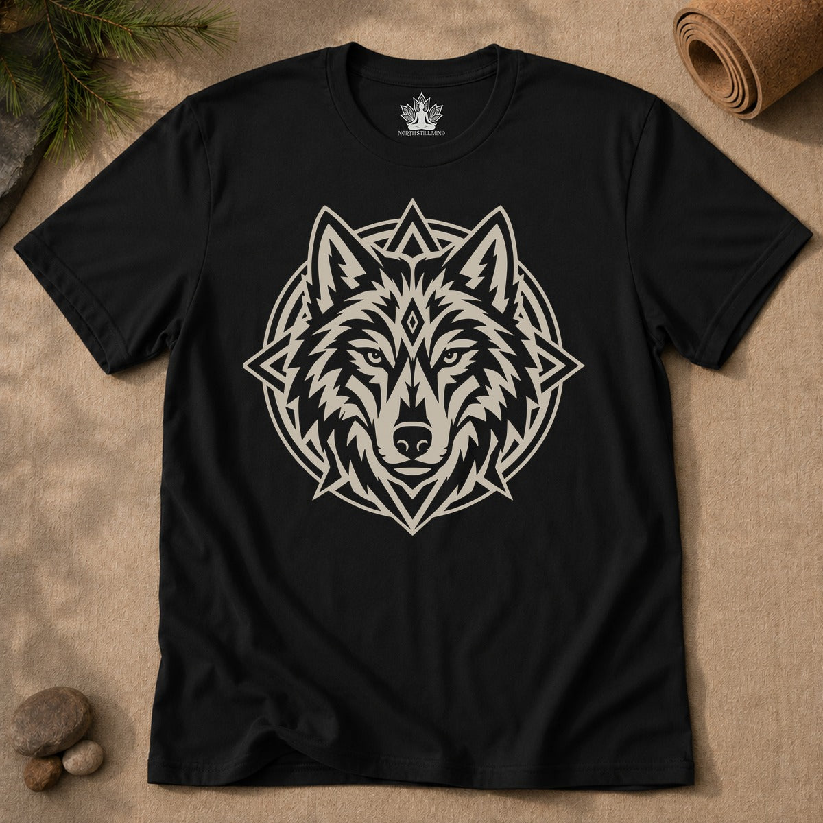 Guardian Wolf Mandala Men Tee
