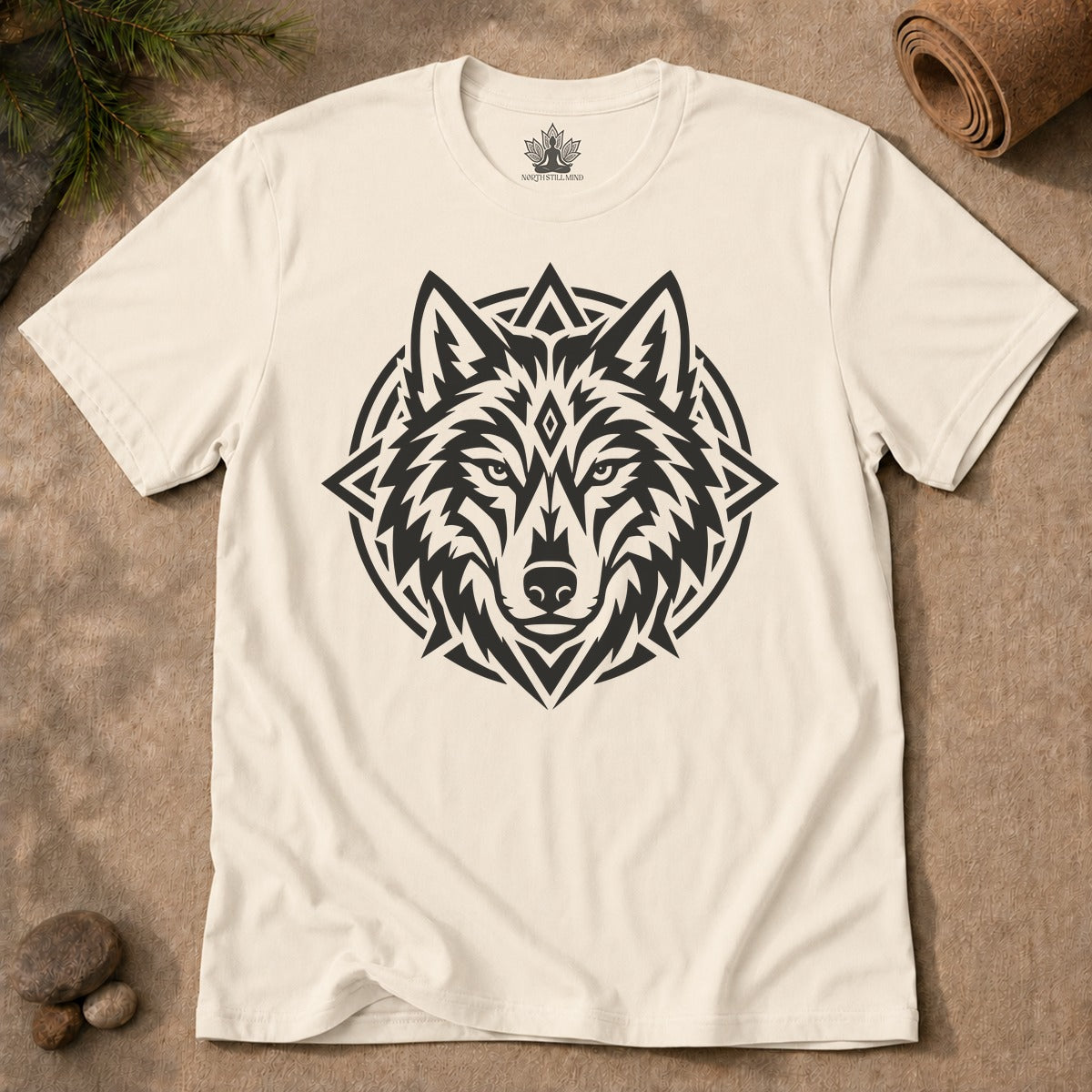 Guardian Wolf Mandala Men Tee