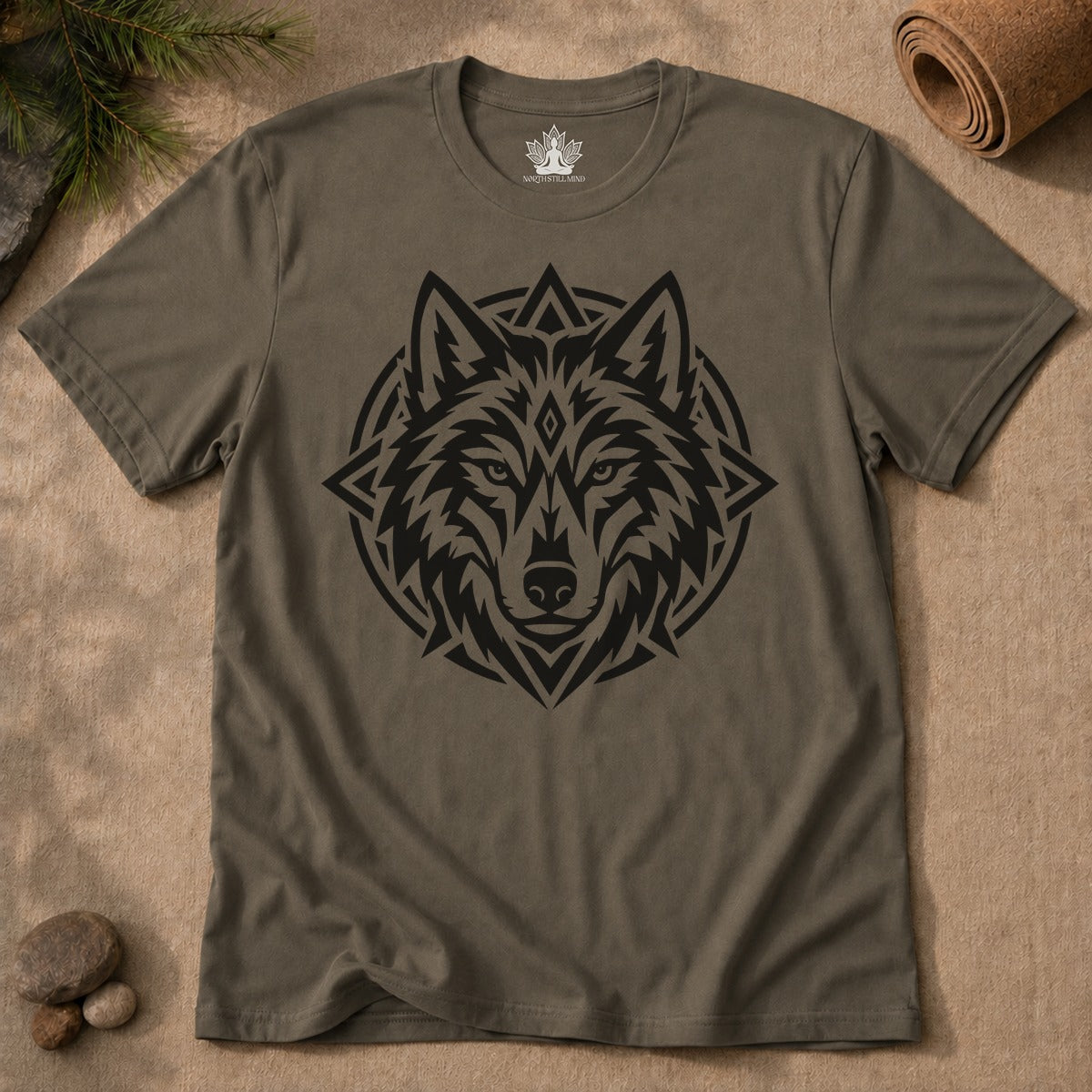 Guardian Wolf Mandala Men Tee