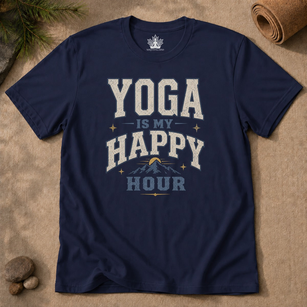 Yoga Is My Happy Hour Men Tee