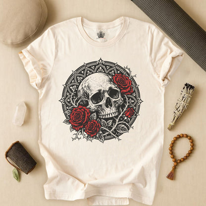 Skull & Roses Mandala Tee