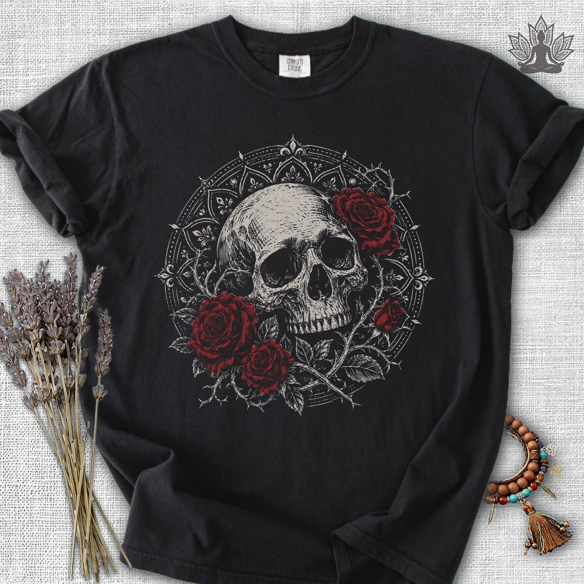 Skull & Roses Mandala Comfort Colors® Tee