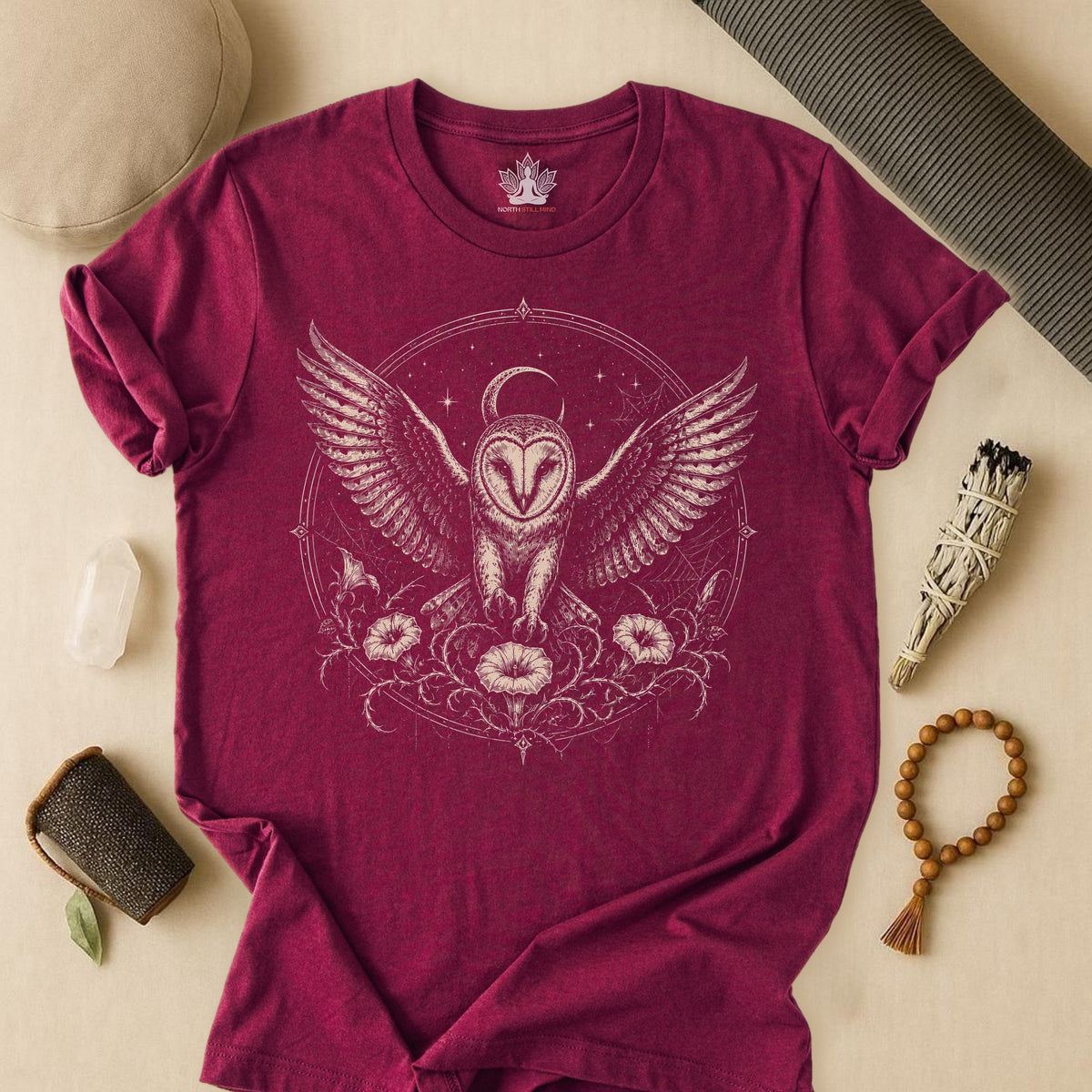 Mandala Owl Halloween Tee