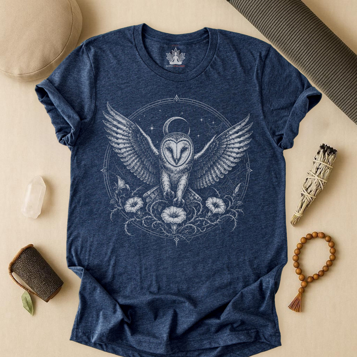 Mandala Owl Halloween Tee