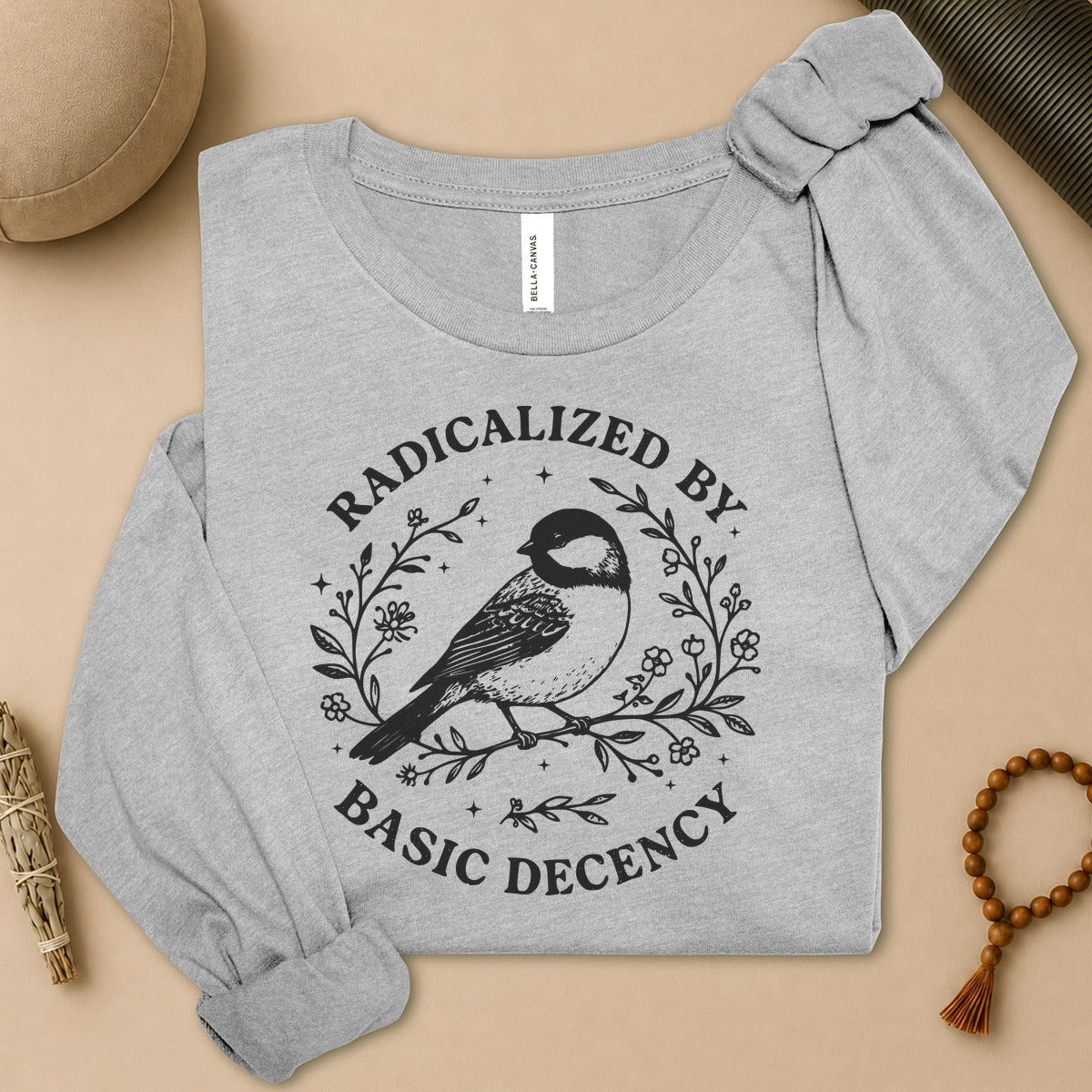 Radicalized By Basic Decency Long Sleeve Tee