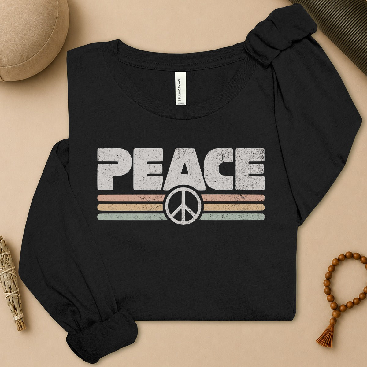 Peace Retro Long Sleeve Tee
