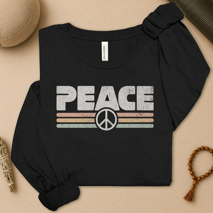 Peace Retro Long Sleeve Tee