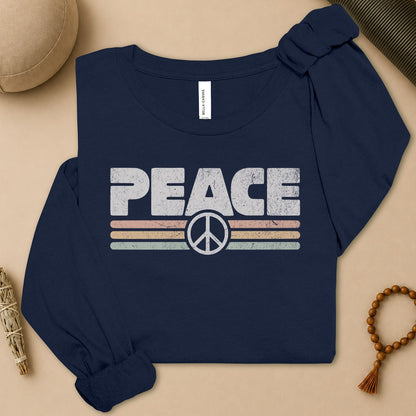 Peace Retro Long Sleeve Tee