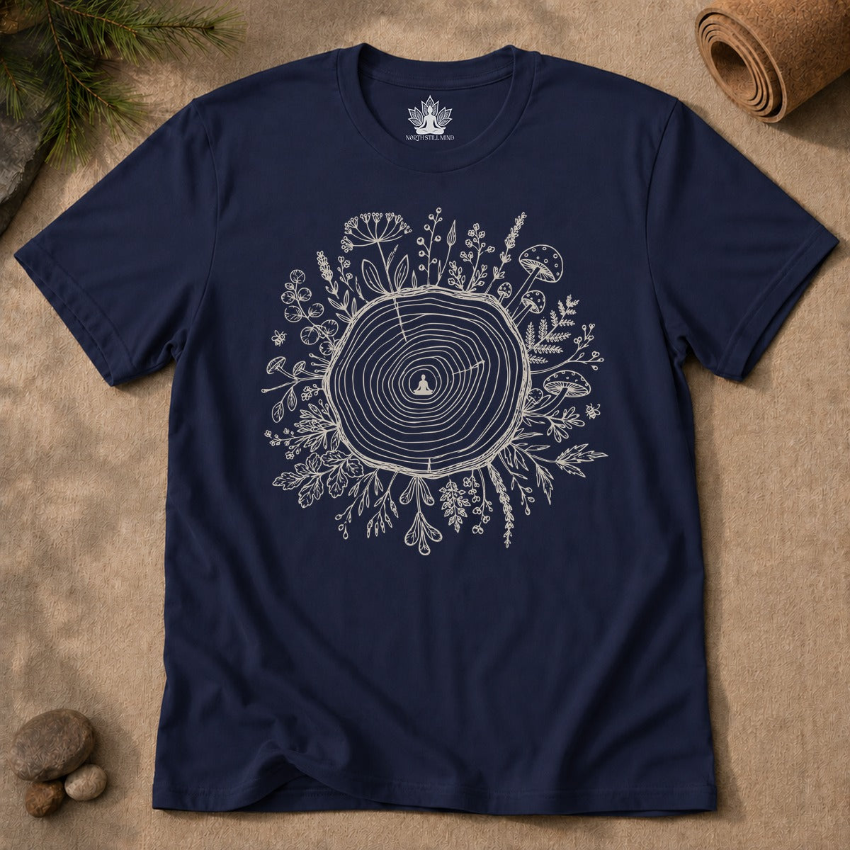 The Quiet Center Botanical Men Tee