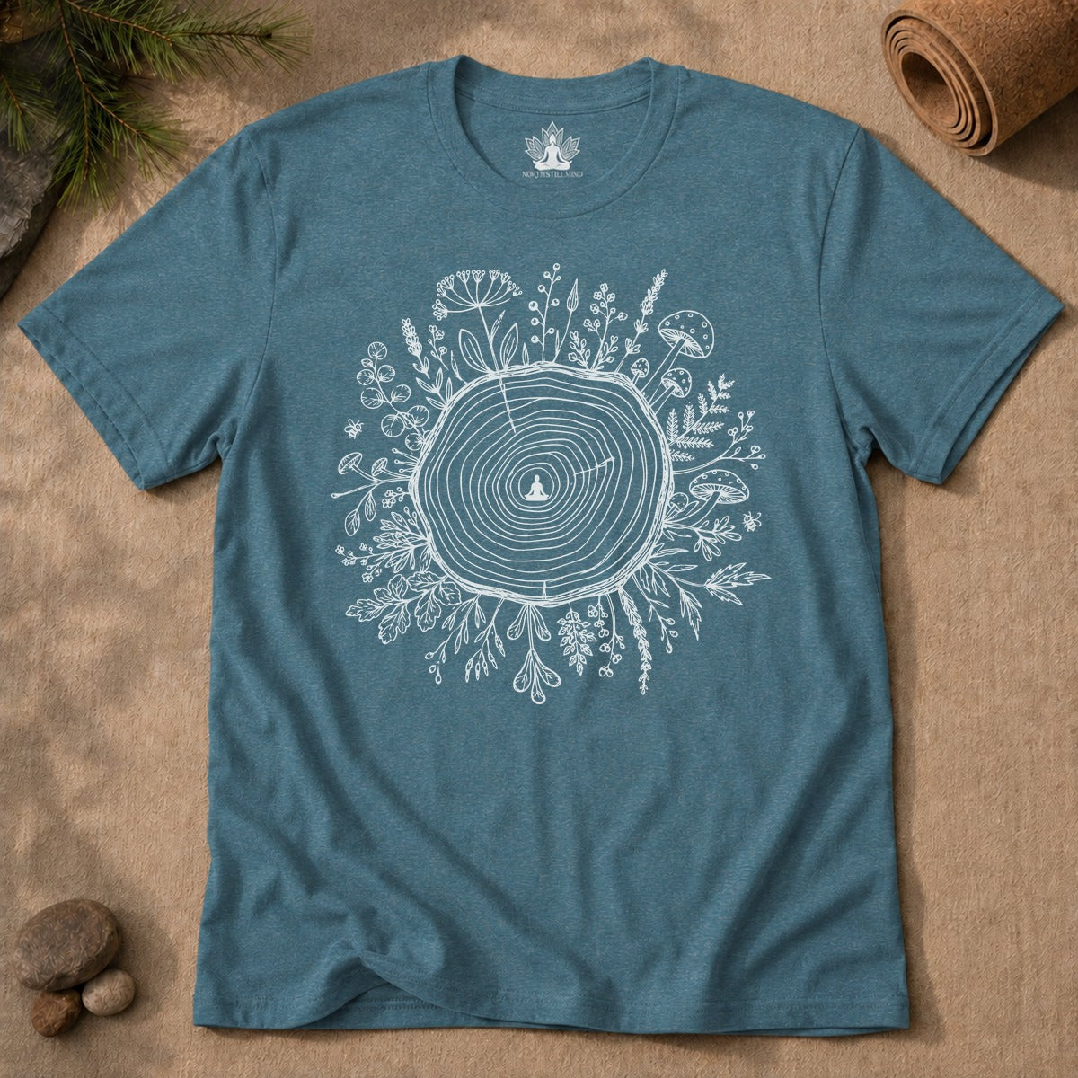 The Quiet Center Botanical Men Tee