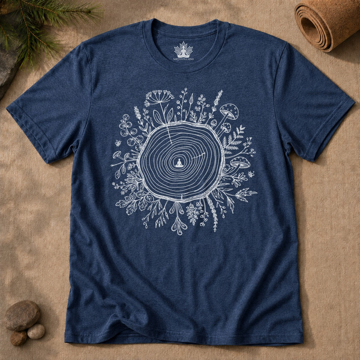 The Quiet Center Botanical Men Tee
