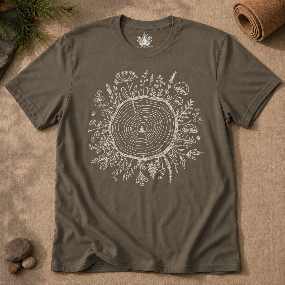The Quiet Center Botanical Men Tee