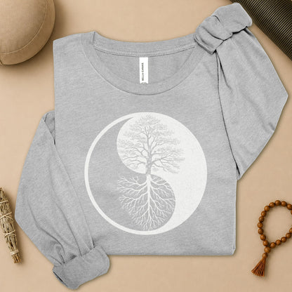 Yin Yang Tree Of Life Long Sleeve Tee
