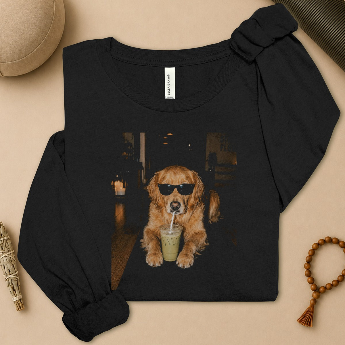 Yogi Dog With Swag Long Sleeve Tee