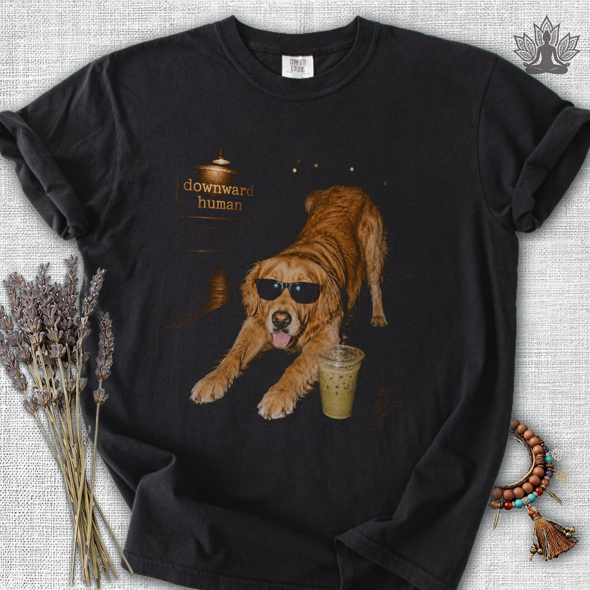 Downward Human Dog With Swag Comfort Colors® Tee