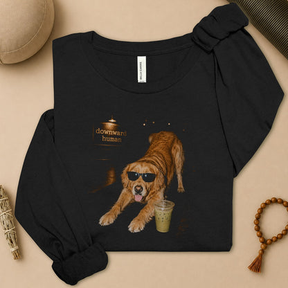 Downward Human Dog With Swag Long Sleeve Tee
