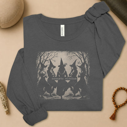 Namaste Witches Sisterhood Long Sleeve Tee