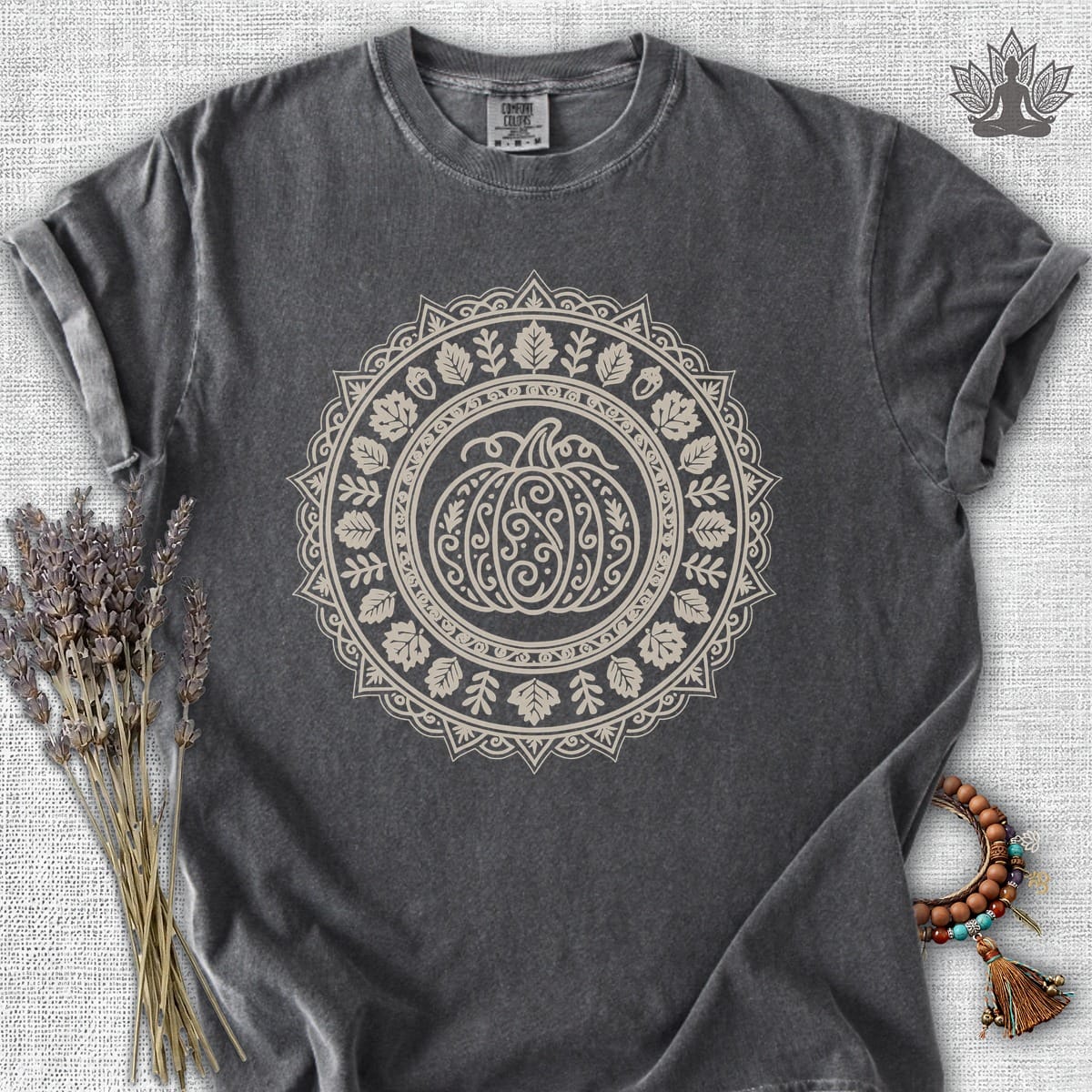Pumpkin Mandala Comfort Colors Tee