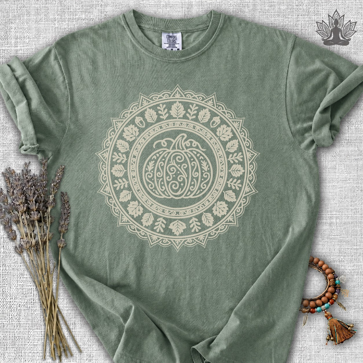 Pumpkin Mandala Comfort Colors Tee