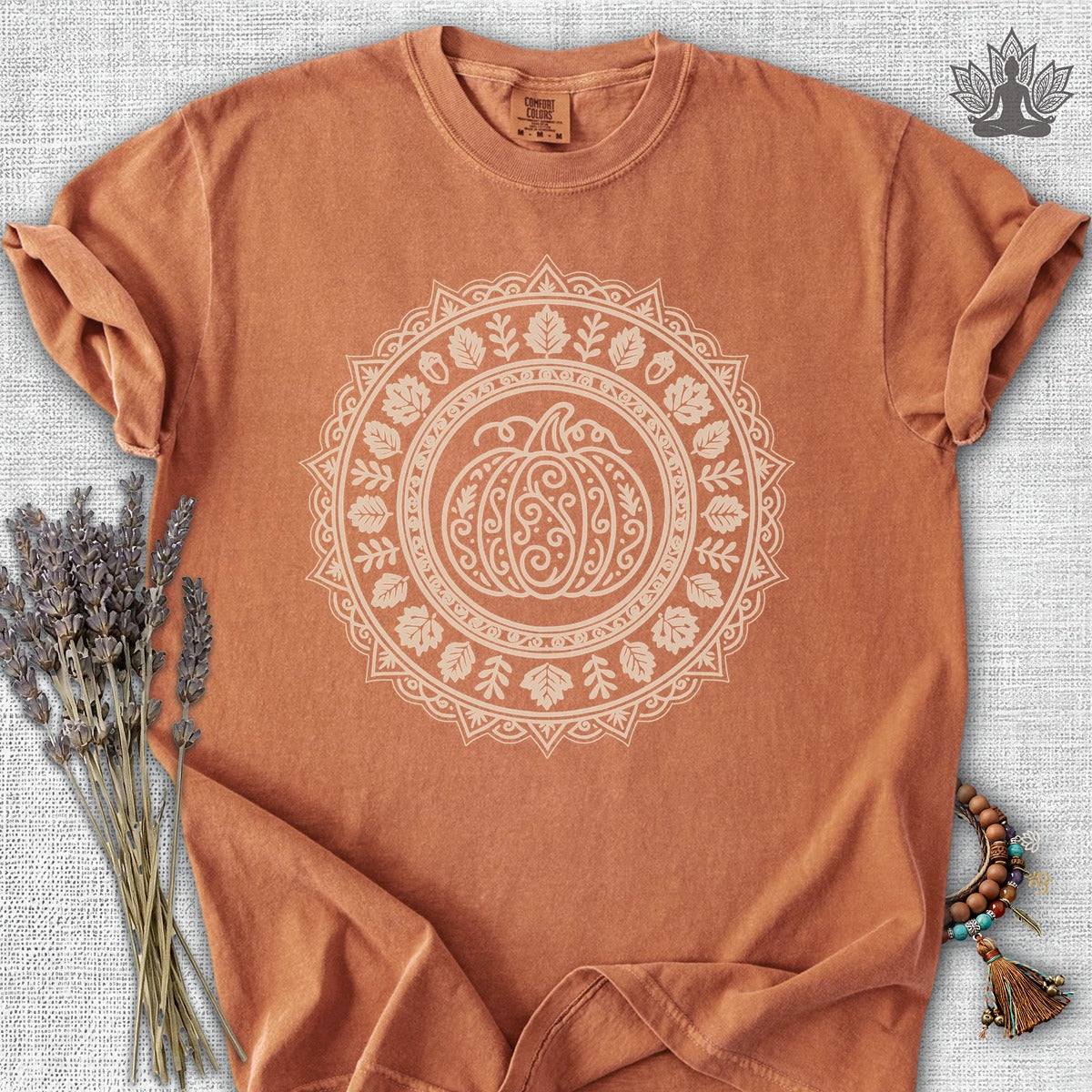 Pumpkin Mandala Comfort Colors Tee