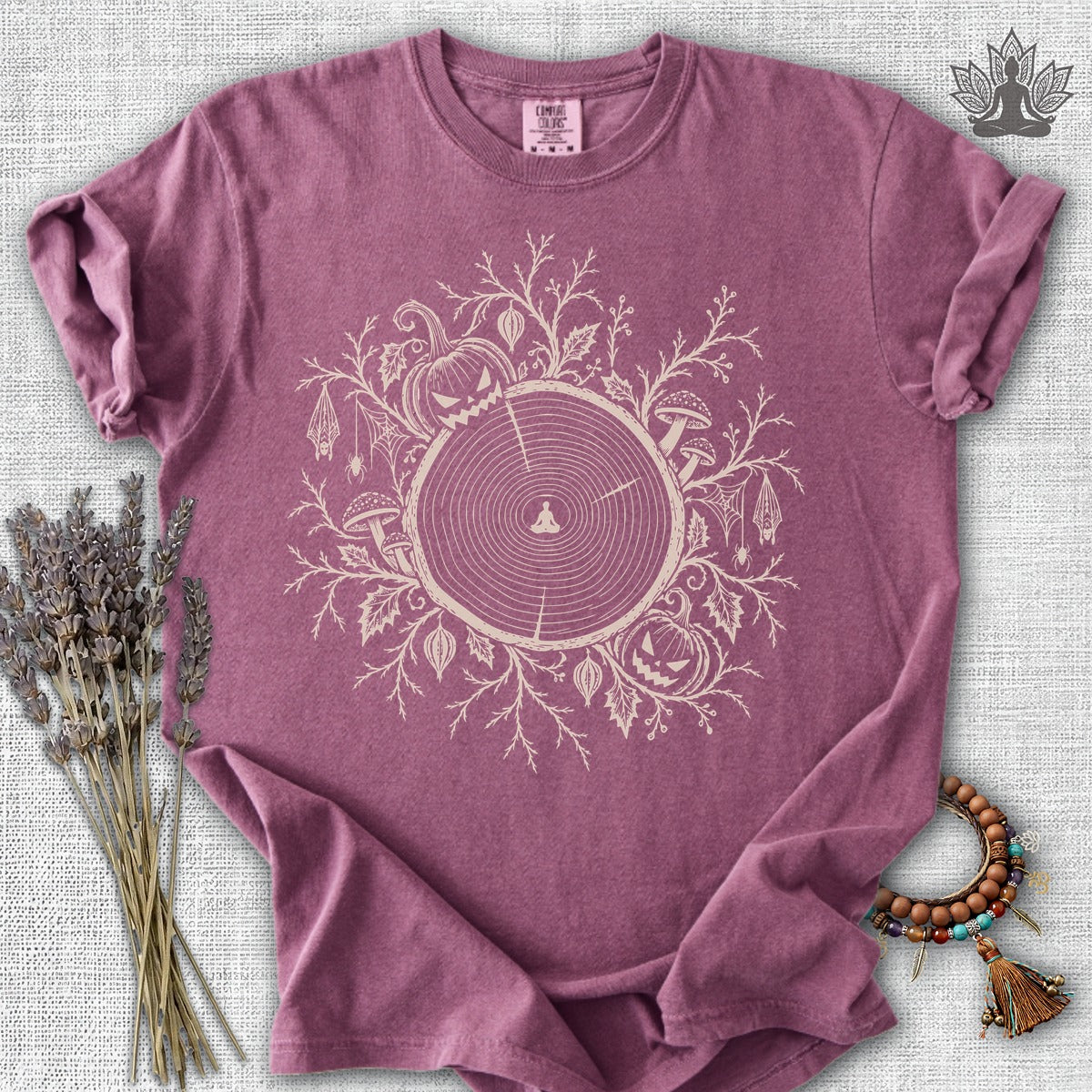 The Quiet Center: Haunted Woods Halloween Edition Comfort Colors Tee