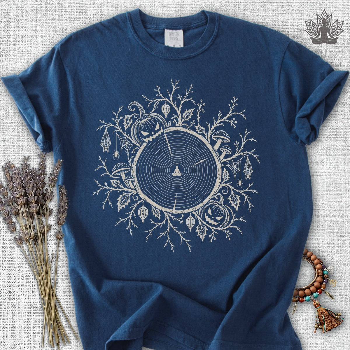 The Quiet Center: Haunted Woods Halloween Edition Comfort Colors Tee
