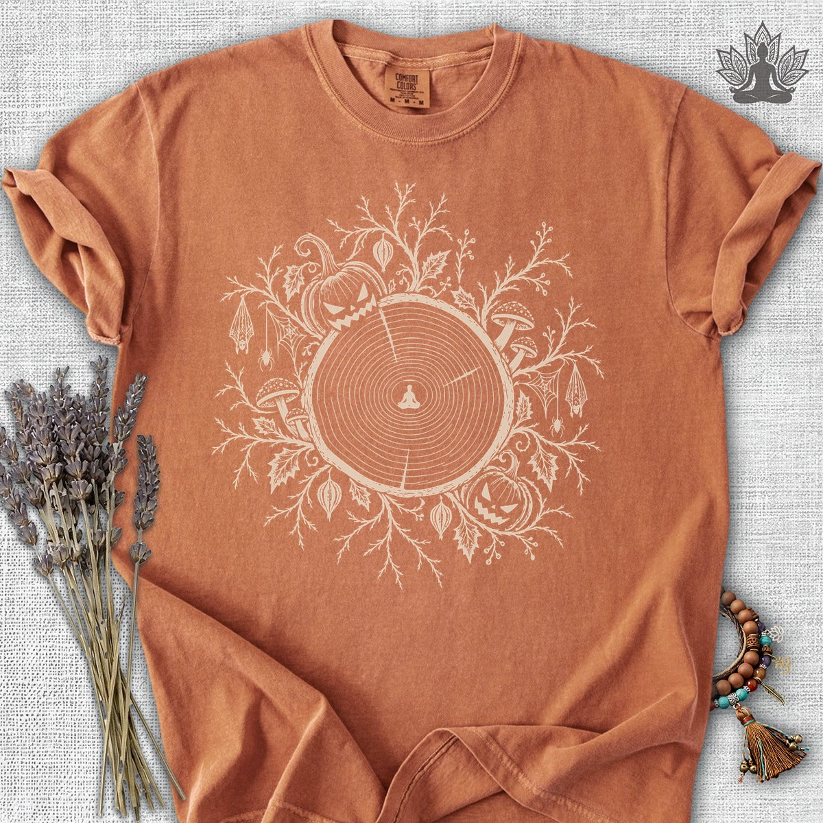 The Quiet Center: Haunted Woods Halloween Edition Comfort Colors Tee